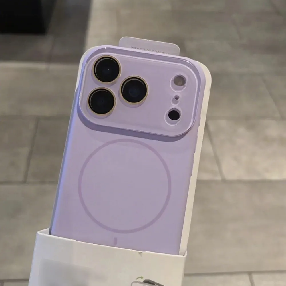 الفاخرة المغناطيسي السائل سيليكون جراب هاتف آيفون 17 16 15 14 13 برو ماكس 17Pro ل Magsafe الزجاج عدسة الكاميرا حامي غطاء #5