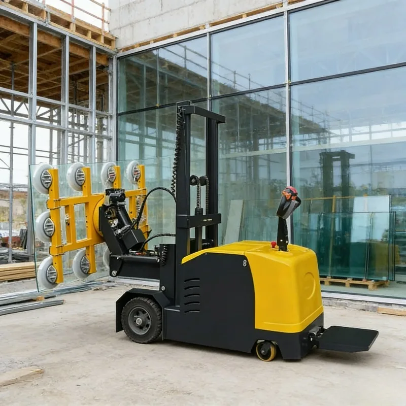 Customized Install Lifting Equipment Electric Granite Marble Slab Glass Plywood Lifting Equipment Mobile Suction Cups Vacuum Lif