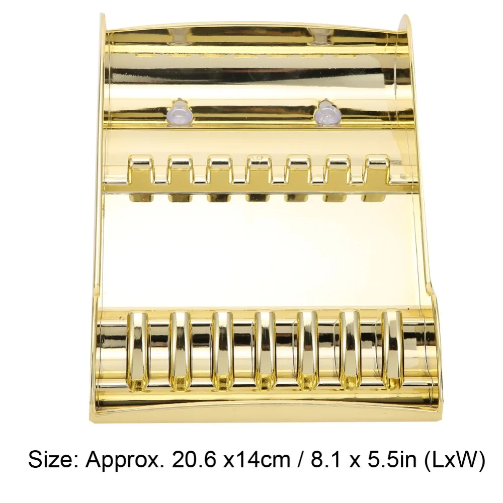Golden Color Scissors Storage Rack 6 Scissors Capacity Professional Barber Scissors Rack Durable Compact Scissors Display Rack 6