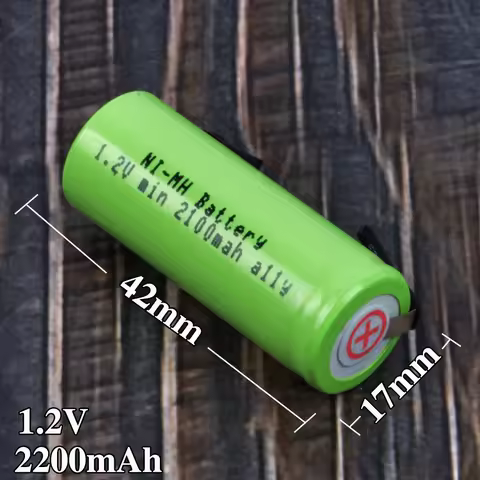 Battery for Braun Oral B D32 D34 3738 P6000 3D D16 D20 D4000 D20 p5000 P700 Electric Toothbrush 1.2V 42mm x 17mm Batteries