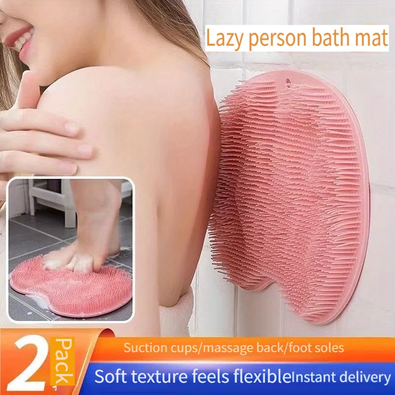 

Lazy people take a bath and rub the back and rub the feet. 2023 home bathroom non-slip suction cup