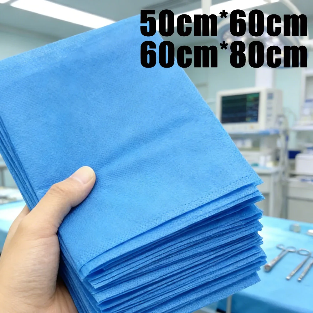 20-100Pcs Sterile Disposable Surgical Drapes Sheet Blue Non-woven Beauty Salon Waterproof/Oil-Proof Thick Nursing Pad Mat Cover