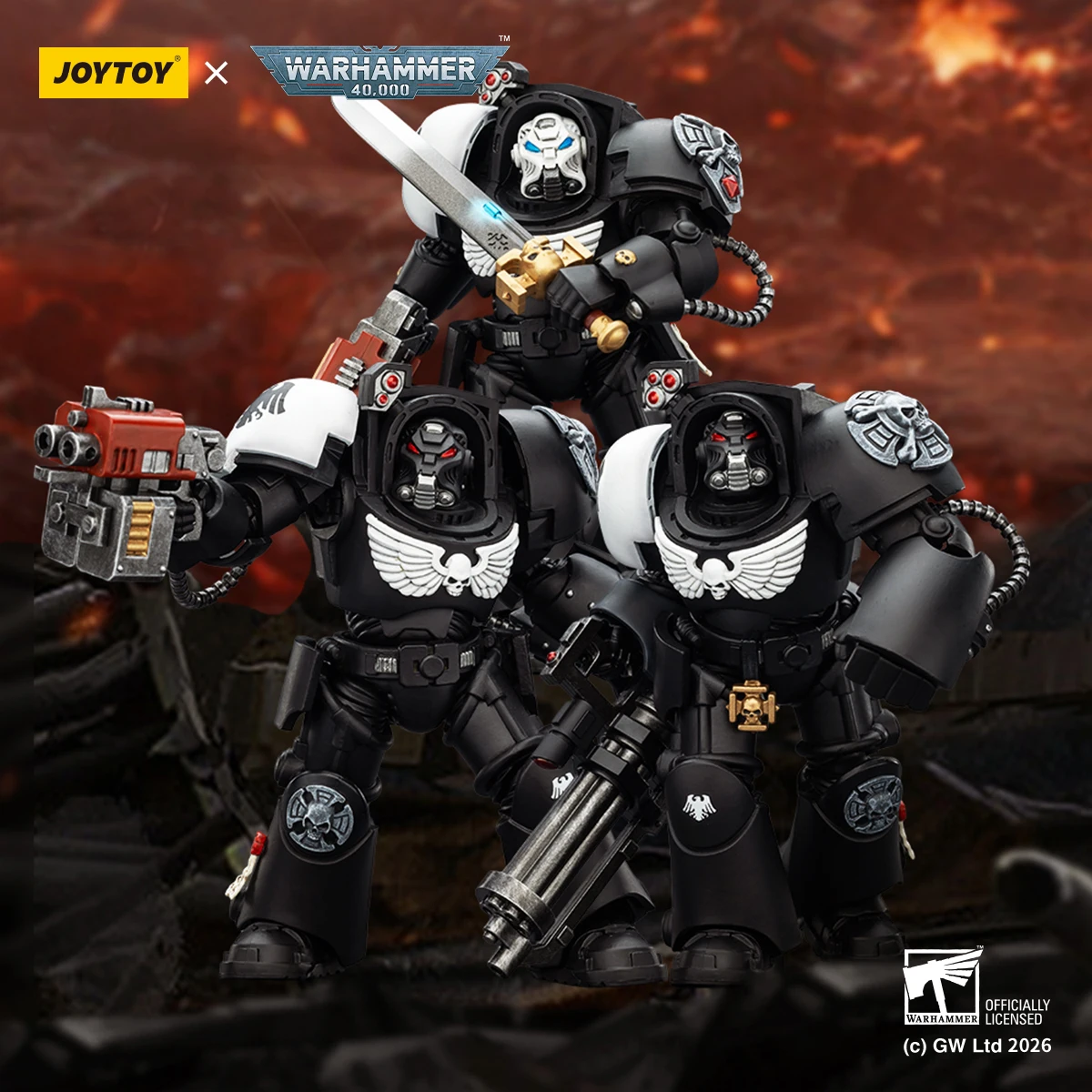 JOYTOY Warhammer 40k 1:18 Guardias Cármenes Terminadores