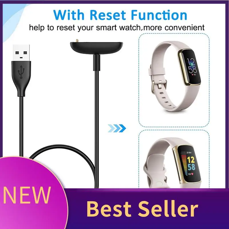 

M07K-для Fitbit Charge 5/Luxe USB беспроводной магнитный зарядный кабель зарядная док-станция портативный адаптер аксессуары для умных часов