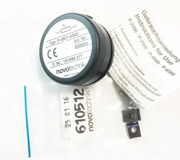 مستشعر دوار Novotechnik P4500 الأصلي - P4501-A102/A202/A502 & 006202 P-4501-A202 مقياس الجهد الدقيق
