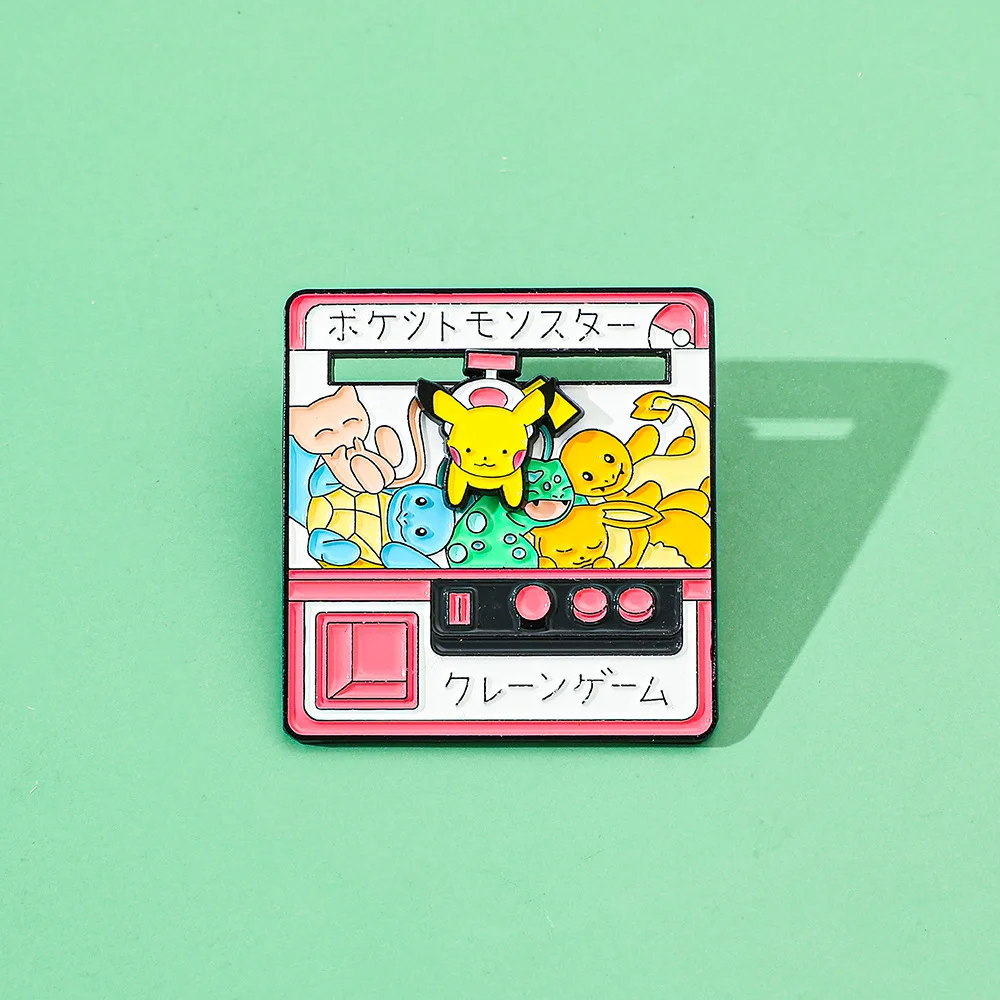 Cute Cartoon Creative Personality Pokémon Brooch Game Console Design Y2k Fashion Toys Anime Cartoon Frind Kawaii