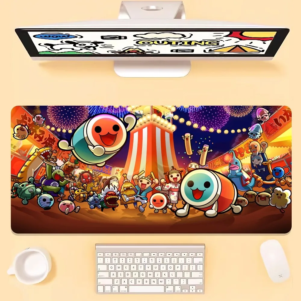 Game T-Taiko No T-Tatsujin Floor Mat Office Large Small Computer PC Keyboard Rubber Game Anti-Slip Mice Mat Big