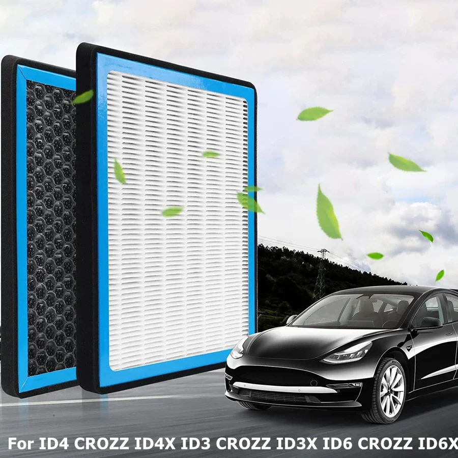 Filtro De Ar De Cabine De Carro Premium Com Fragrância De Carbono Ativado, Kit De Substituição De Condicionador, VW ID.4, ID.3, ID.6, 2023-2021