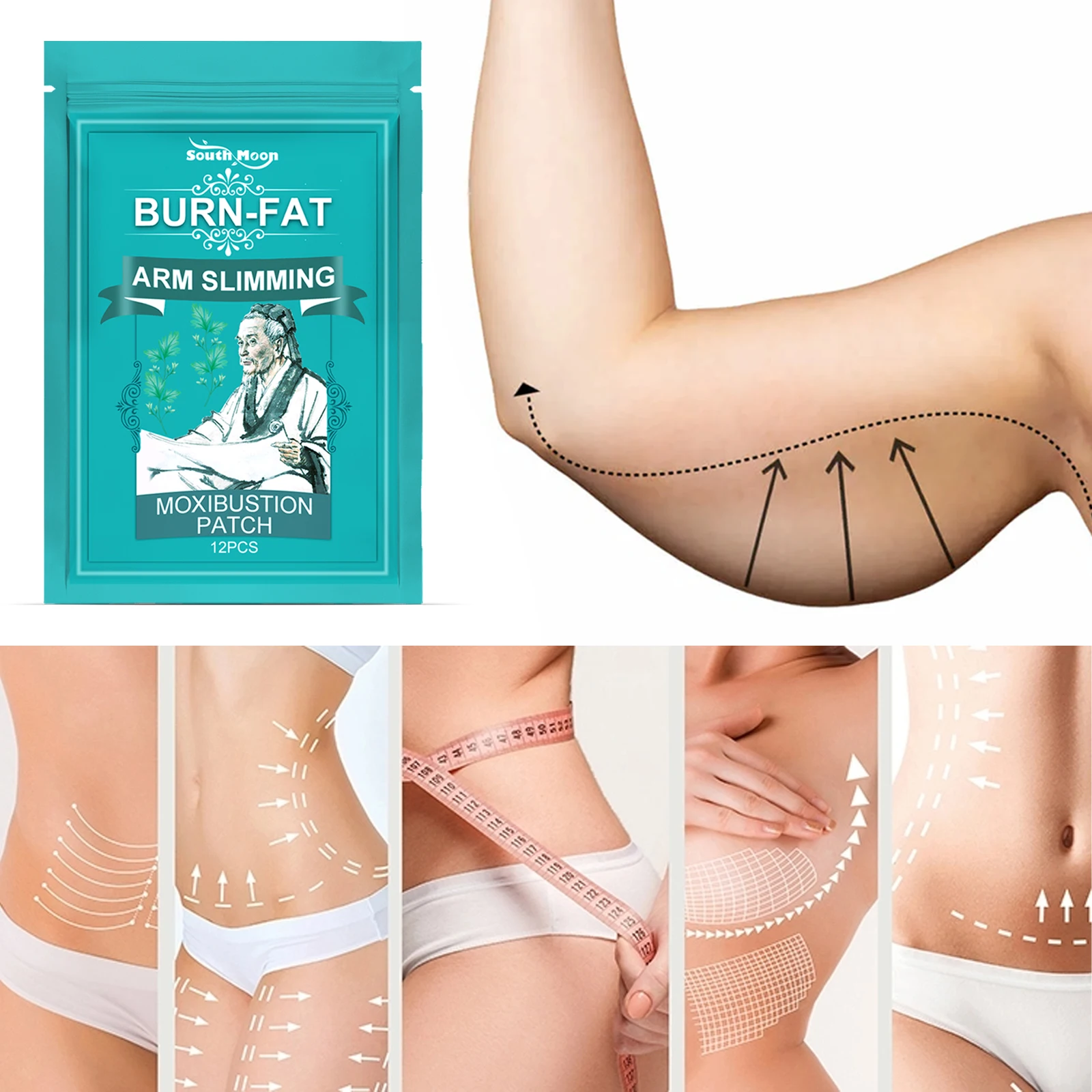 

Moxibustion Heat Patch – Burns Fat, Aids Weight Loss, Warm Compress for Belly & Body, Slimming Thermal Sticker