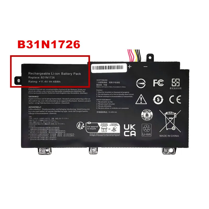 B31N1726 Laptop Battery For ASUS TUF Gaming A15 FA506 FA506IU A17 FA706II FX504 FX504GD FX505DT FX505DV FX504GE FX504GM