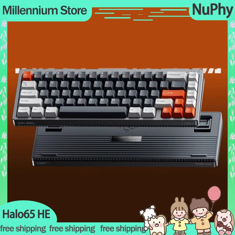 Nuphy Halo65 HE Magnetic Switch Mechanical Keyboard Hot-Swap Wired Keyboards Gasket RGB RT Office Gaming Custom Keyboards Gifts