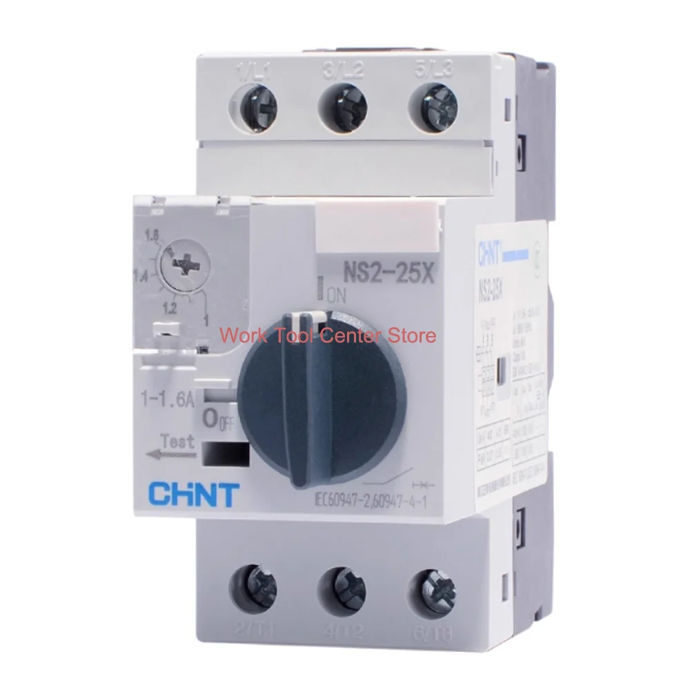 Original AC Soft Start Motor Protector Device Rotary NS2-32X NS2-25X 6-10A Circuit Engine Starter Relay Water Pump 3 Phase 220V