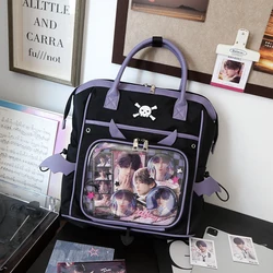 Transparent Ita School Bag Large Capacity Mochilas Mujer Daily Using Mochila All-match Student Backpack Original Women Bags