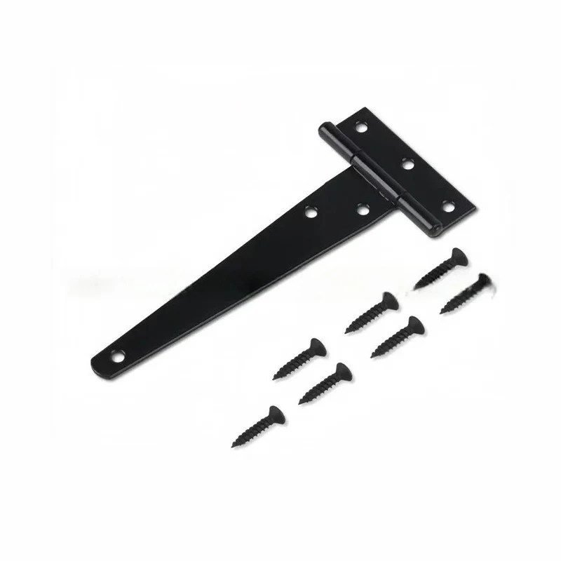 Lightweight T Hinge Triangular Hinge Slotted Bearing Door Black Lacquer Hardware Cabinet for 2 12