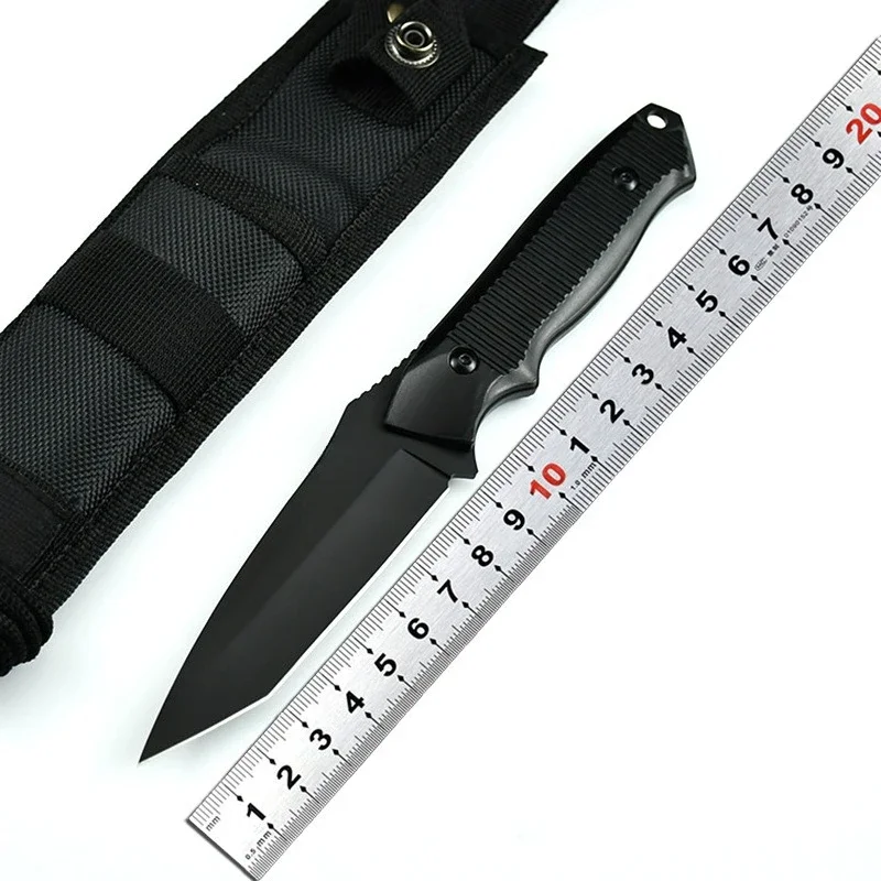 

BM 140BK Нержавеющая сталь 440C с прямым лезвием, алюминиевая ручка, необходимые предметы для пеших прогулок, кемпинга и рыбалки, мужские подарки