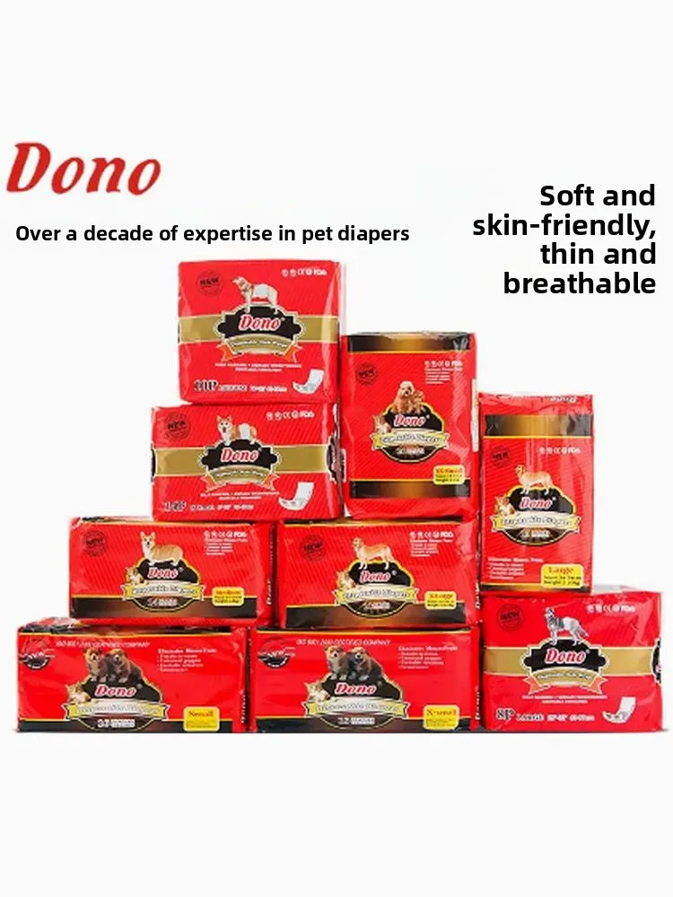 Dono Dog Pantalones Fisiológicos para Perros, Pantalones de Higiene para Cachorros y Perros Pequeños en Celo, Pañales Desechables Cómodos para Perros Hembras en Celo
