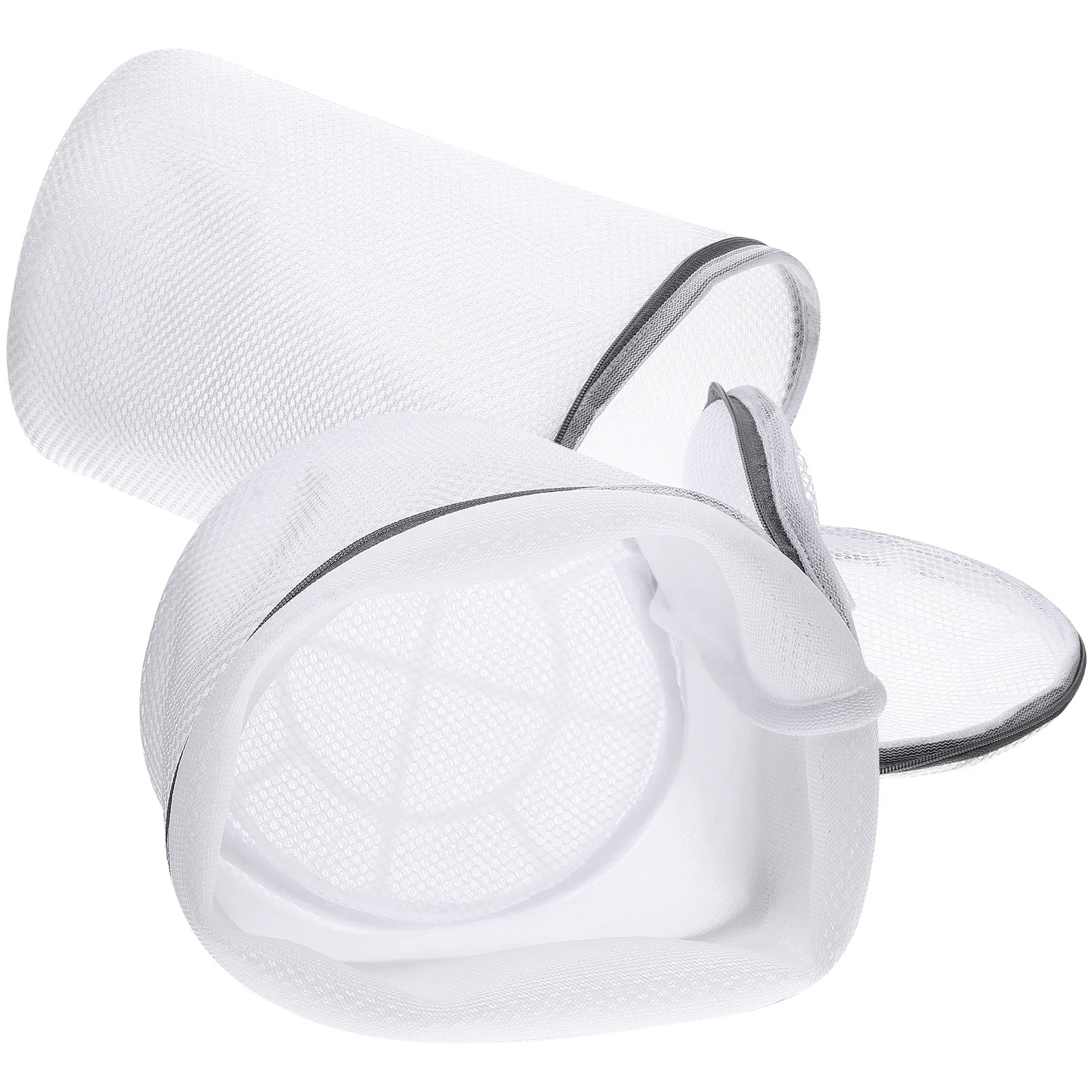 

2Pcs Anti-Deformation Shoe Washing Bag Thickened Mesh for Sneakers Laundry Cleaning Drying Storage Household Use