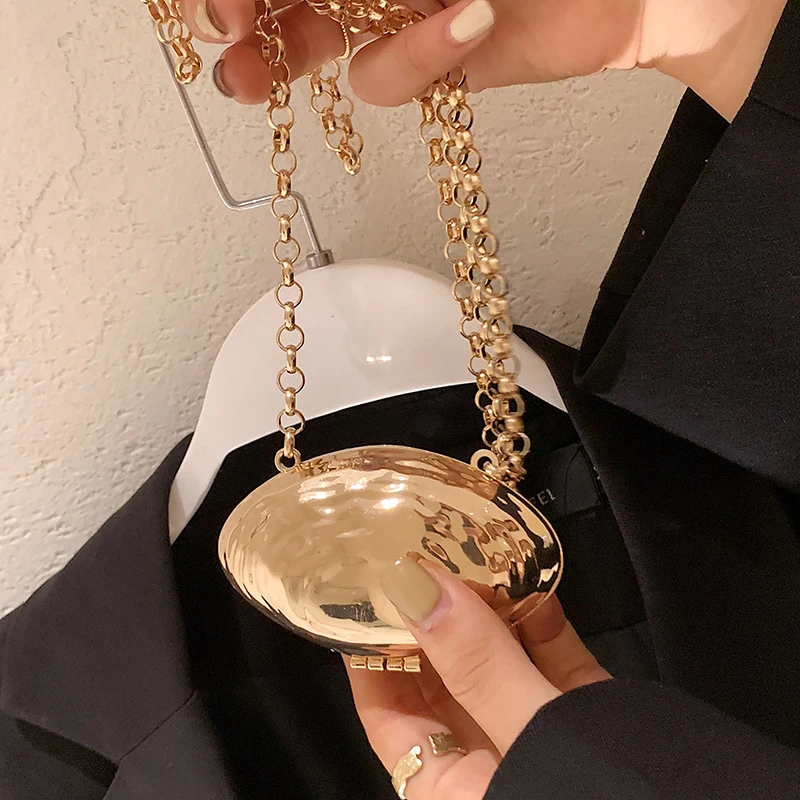 Mini Lipstick Bag Decorate Women\'s Shoulder Bag Chain Crossbody Bag Designer Handbag and Purse Fashion Shell Bag Female Clutchs
