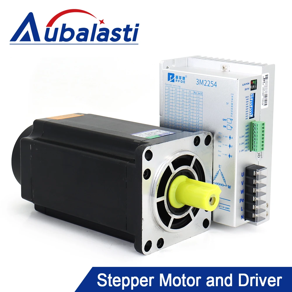 Aubalasti 3Phase Stepper Motor Driver 110BYG350A 110BY Stepper Motor 220V + Stepper Driver 3M2254