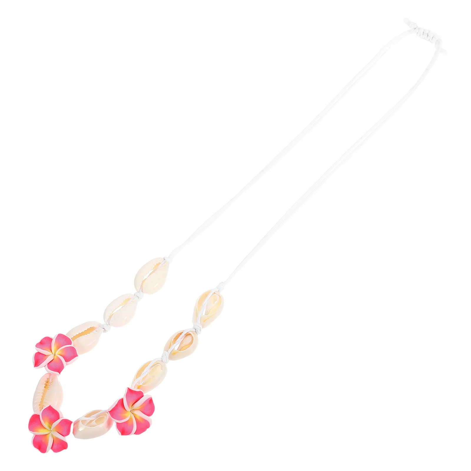 

Handmade Sea Shell Flower Necklace Soft Clay Lightweight Beach Vacation Jewelry Summer Party Daily Wear Unique Design