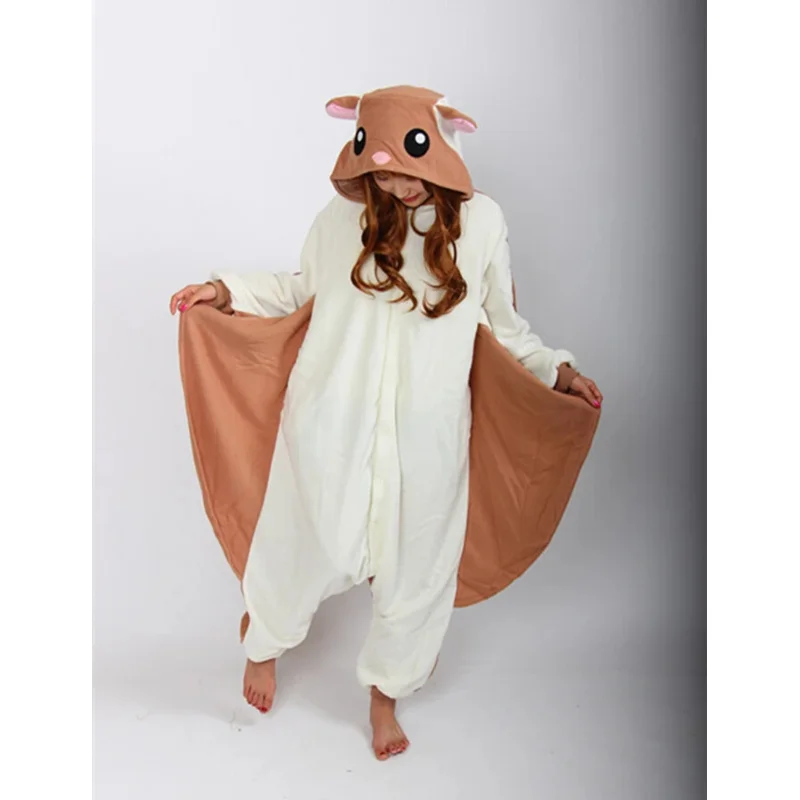 

Kigurumi Flying Squirrel Onesies Pajamas Unisex Adult Pajamas Cosplay Costume Animal Onesie Sleepwear Jumpsuit