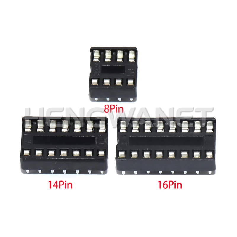 10PCS IC Seat DIP IC Socket Adaptor Solder DIY Sockets 8pin 14pin 16pin