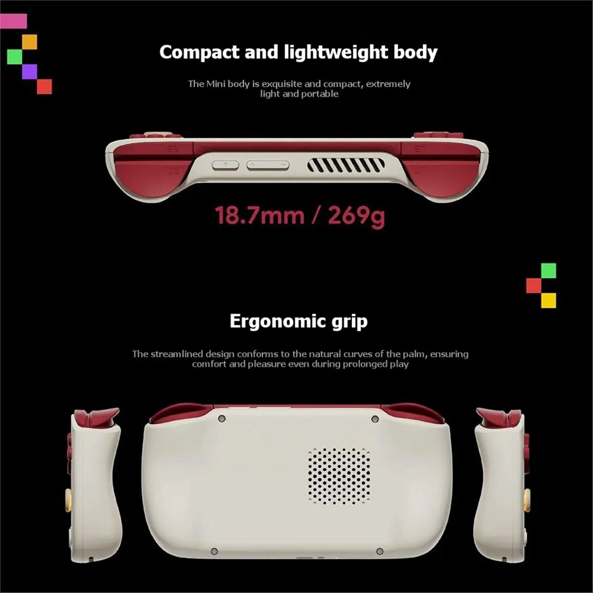 ■★New Arrival Fashion  AIR Mini Retro Android Handheld Gaming Consoles 4.2-Inch Screen MTK Helio G90T Hall Joystick Pocket Conso