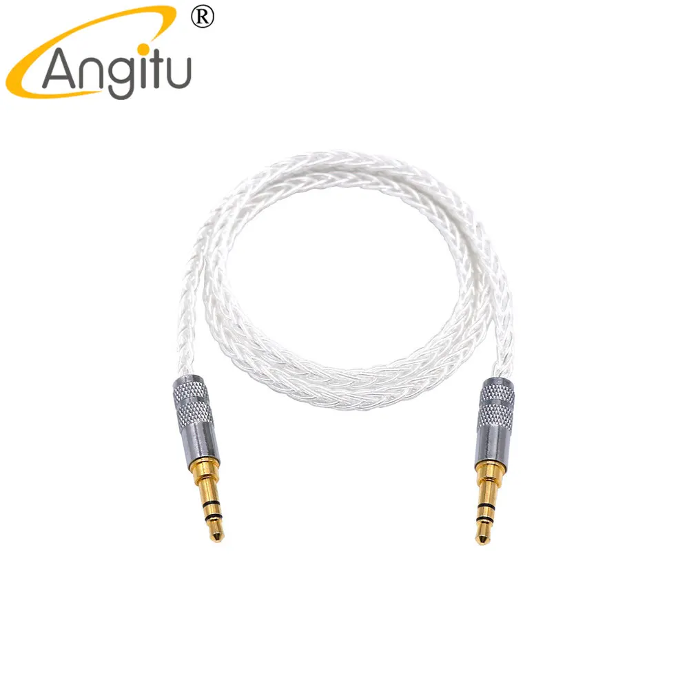 Angitu 3.5mm Audio Cable Custom Top Quality TRS Speaker Line Aux Cable for Phone Car Headphone Audio Cable For Amplifier DAP DA