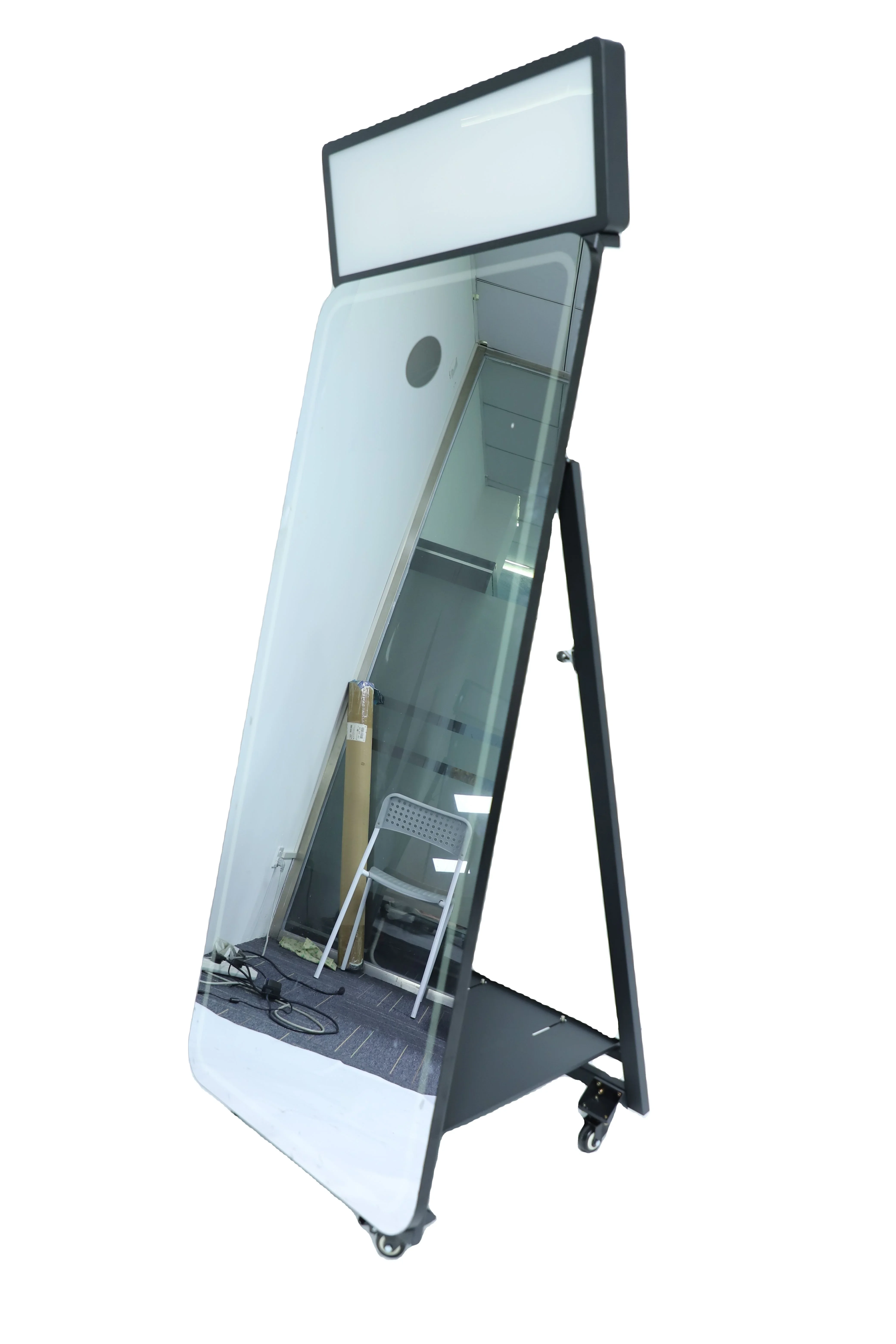 2024 interactive mirror me photo booth picture mirror booth photobooth magic  with camera and printer kiosk