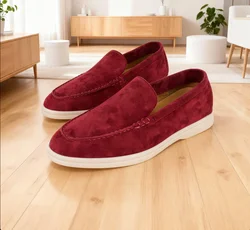 Fashionable genuine leather women's shoes Spring and Autumn high-quality brand new women's loafers multi-color casual shoes