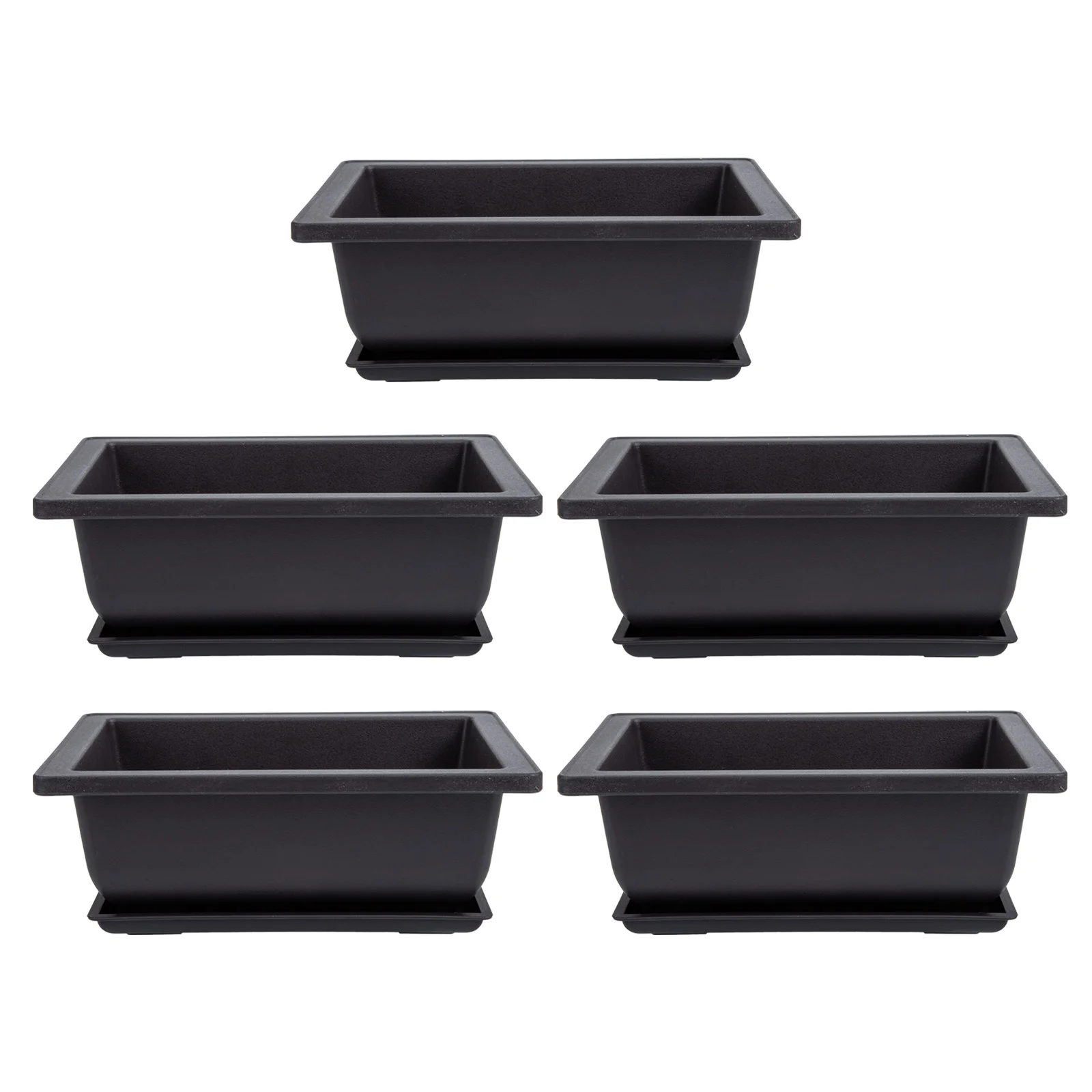 

5 Sets Indoor Plant Imitation Purple Sand Small Basin Planter Bonsai Pots Flower Container Planting Basins