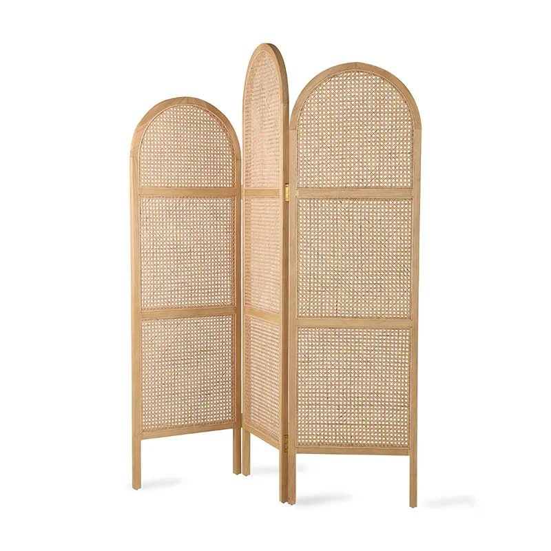 

Bedroom shelter household small apartment mobile decoration folding new Chinese style