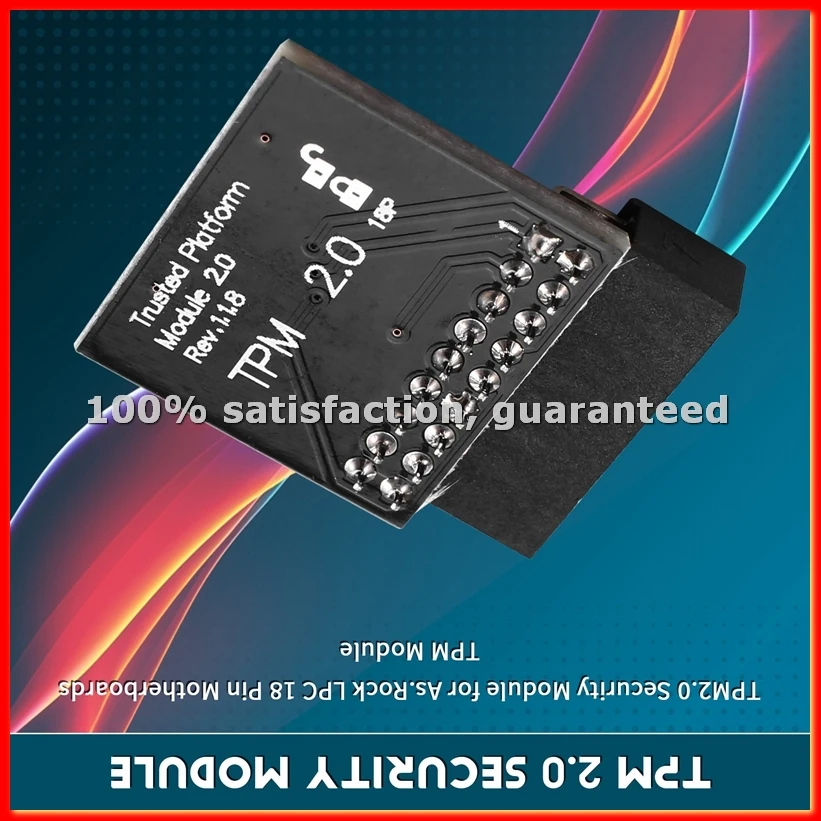 TPM2.0 Security Module for As.Rock LPC 18 Pin Motherboards TPM Module for Rack-A13G