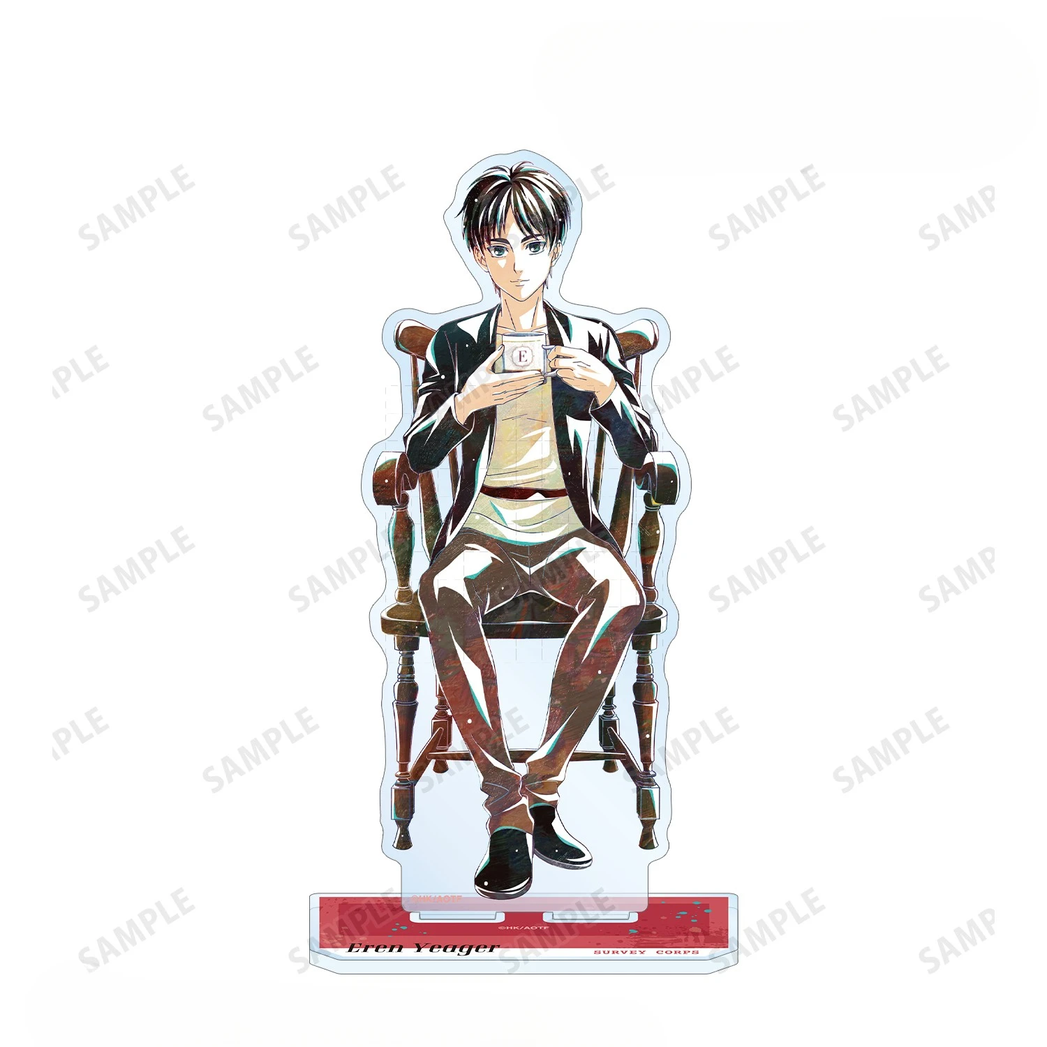 Gra Eren Yeager Levi Ackerman Jean Kirstein Erwin Smith Akrylowy Stojak Lalka Figurka Anime Model Płytka Cosplay Zabawka na Prezent