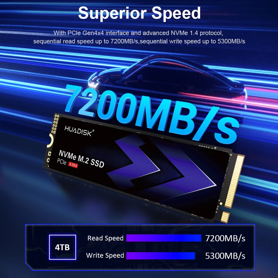 huadisk M.2 NVMe SSD 1TB 2TB PCIe 4.0