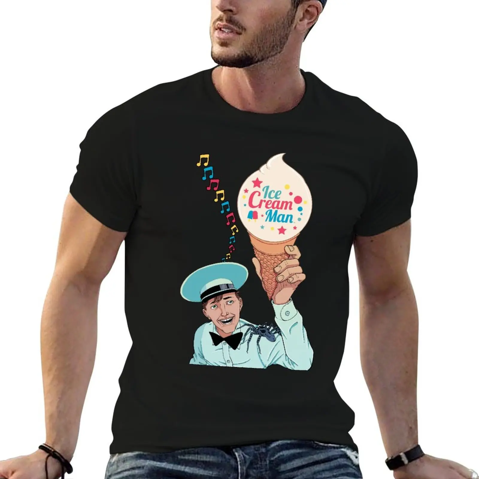 

ICE CREAM MAN IMAGE T-Shirt man t shirt cotton t shirts cotton 100% T-Shirt