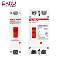 Disyuntor de caja moldeada Solar 1P 2P DC, Protector de interruptor de protección contra sobrecarga MCCB para aislador de batería Solar fotovoltaico PV