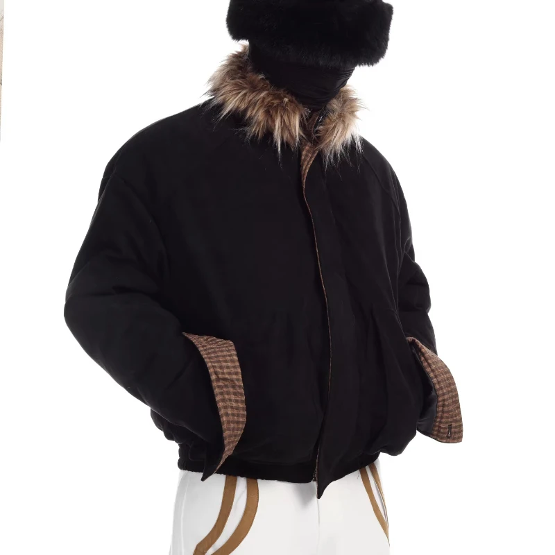 2025 Winter New Men's Comfort High-end Parkas Fashion Faux Fur Collar Thickened Warm Parkas Handsome Personality Jacket Coats