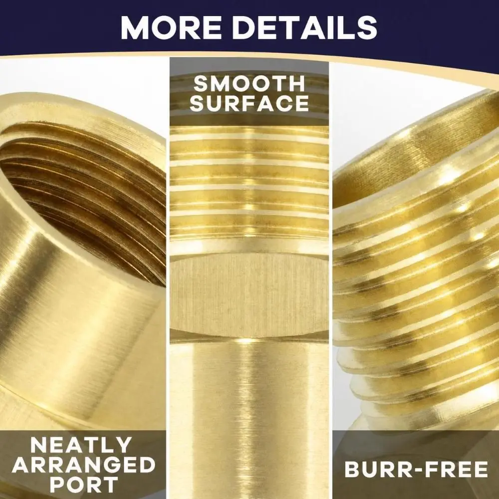 G Female Thread Pipe Fitting Adapter Brass Material NPT Male Thread Thread Adapter Converter Hexagonal