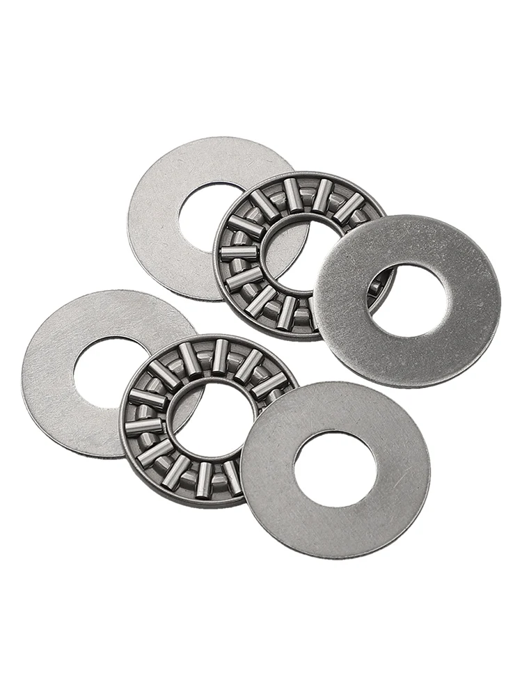 2PCS AXK1024 Thrust Needle Roller Bearing 10x24x2mm With AS1024 Washers Hardened Steel For Industrial Machinery Parts
