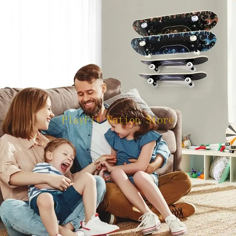 242f skate montagem na parede rack exibição rack parede rack exibição cabide skate suporte montagem na parede deck
