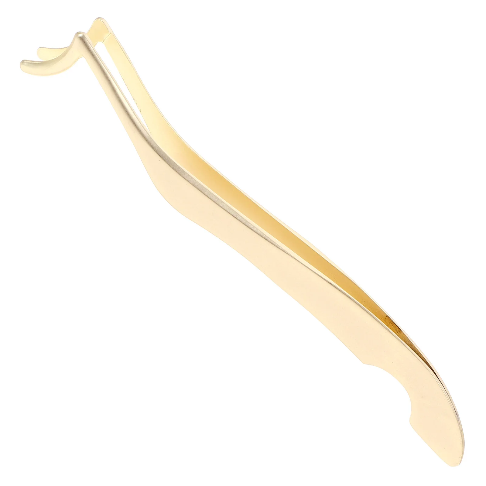 أداة توزيع الرموش مع طرف هلال بتصميم متوافق لتطبيق وإزالة الرموش الصناعية بدقة من الفولاذ المقاوم للصدأ #2