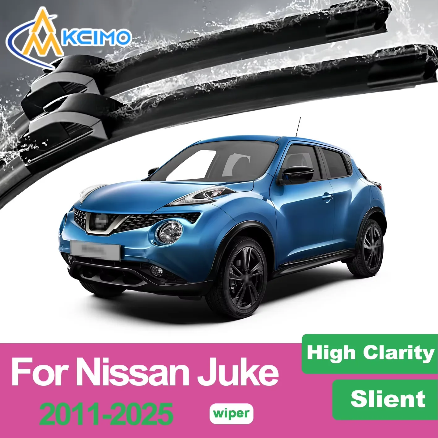 

Silent Beam Wiper Blades For Nissan Juke 2011-2025 Noise-Free Windshield Wipers High-Performance Rain Brush