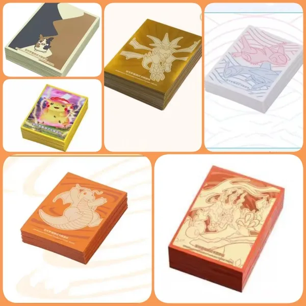 

64Pcs/set PTCG Pokemon DIY Anime Card Sleeve Trading Card Protector Board Game Morpeko Necrozma Charizard Eldegoss NoCard Wave10