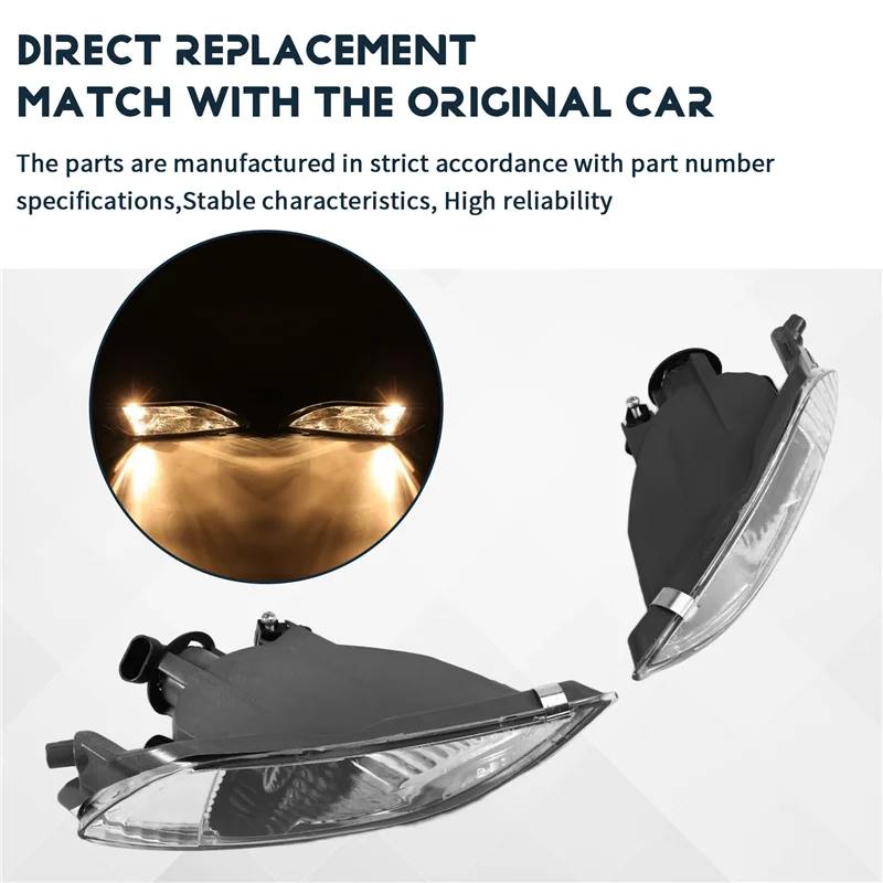 

AU34-2PCS Fog Lights Car Light Assembly For Toyota Sienna 2006-2010 Headlights Fog Lamp Parts 81220AE020 81210AE020