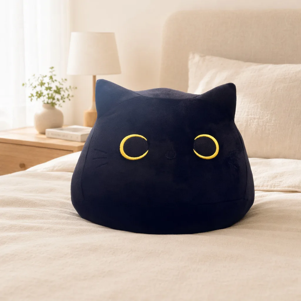 Black Soft Plush Toys Plush Black Cat Stuffed Animal Toy Lovely Gifts Christmas Gift Birthday Present Room Decoration Ornaments