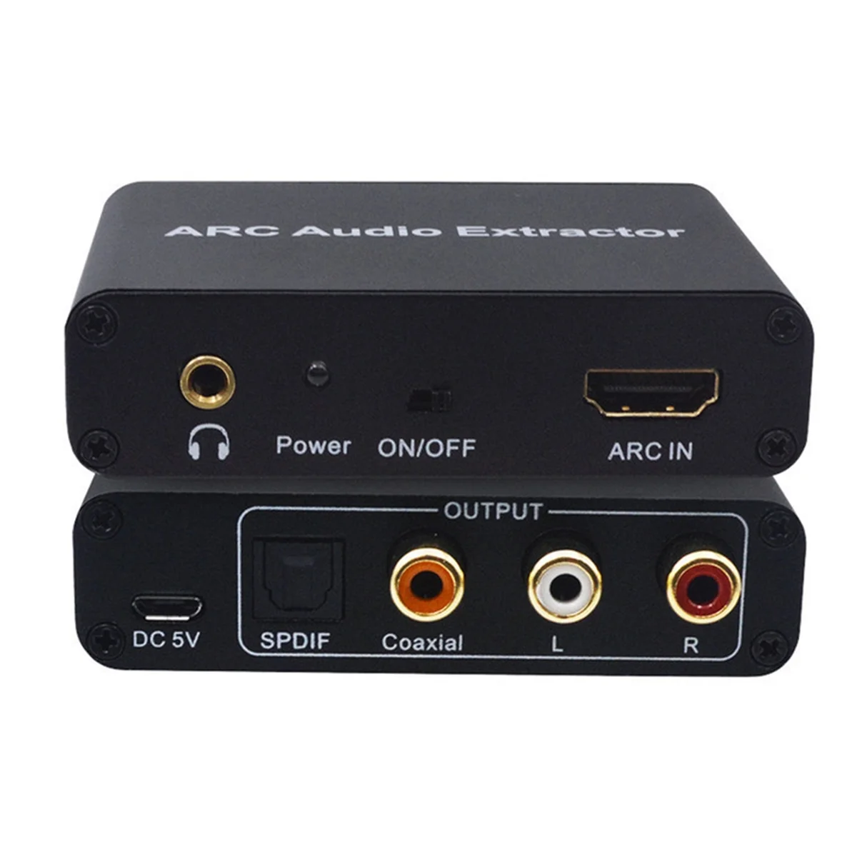 

HDMI-Compatible to Optical Audio Adapter,Audio Extractor to Optical SPDIF Coaxial 3.5mm AUX Sound Extractor