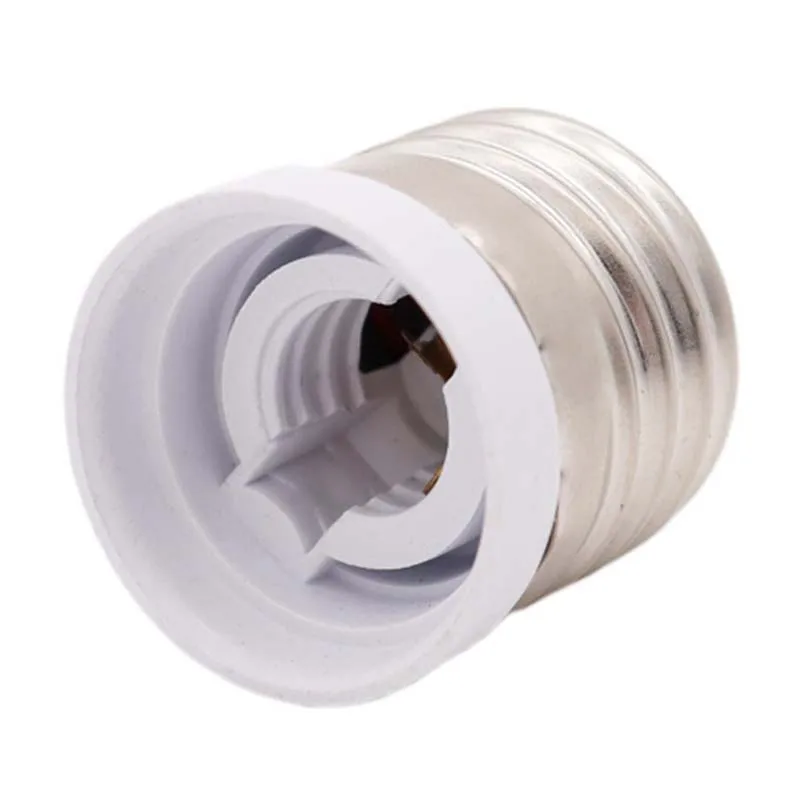 2pcs E27 to E12 Led Lighting Light Head Base Converter Screw Bulb Socket Adapter LED Saving Light Halogen Lamp Holder