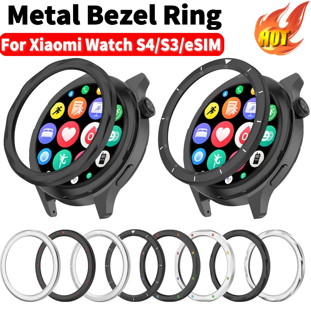 

For Xiaomi Watch S4 S3 Metal Bezel Replacement Case Cover Metal Protector Watch Case Strap Cover for xiaomi Watch S4 S3 eSIM