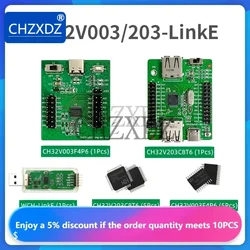 100% Original CH32V203 Evaluation Board EVT System Board MCU Intelligent RISC-V MCU Demo Board CH32V203C8T6